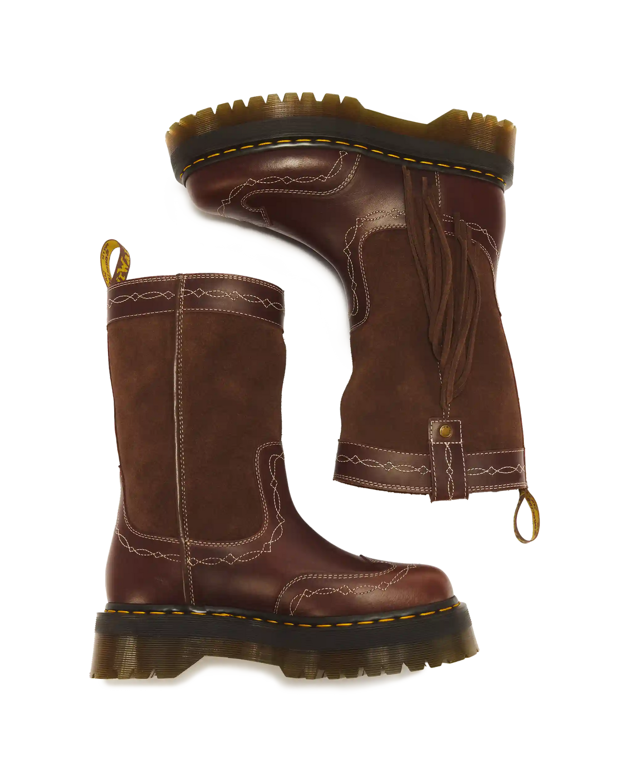 Desert Rodeo Quad Mid Leather & Suede Boots