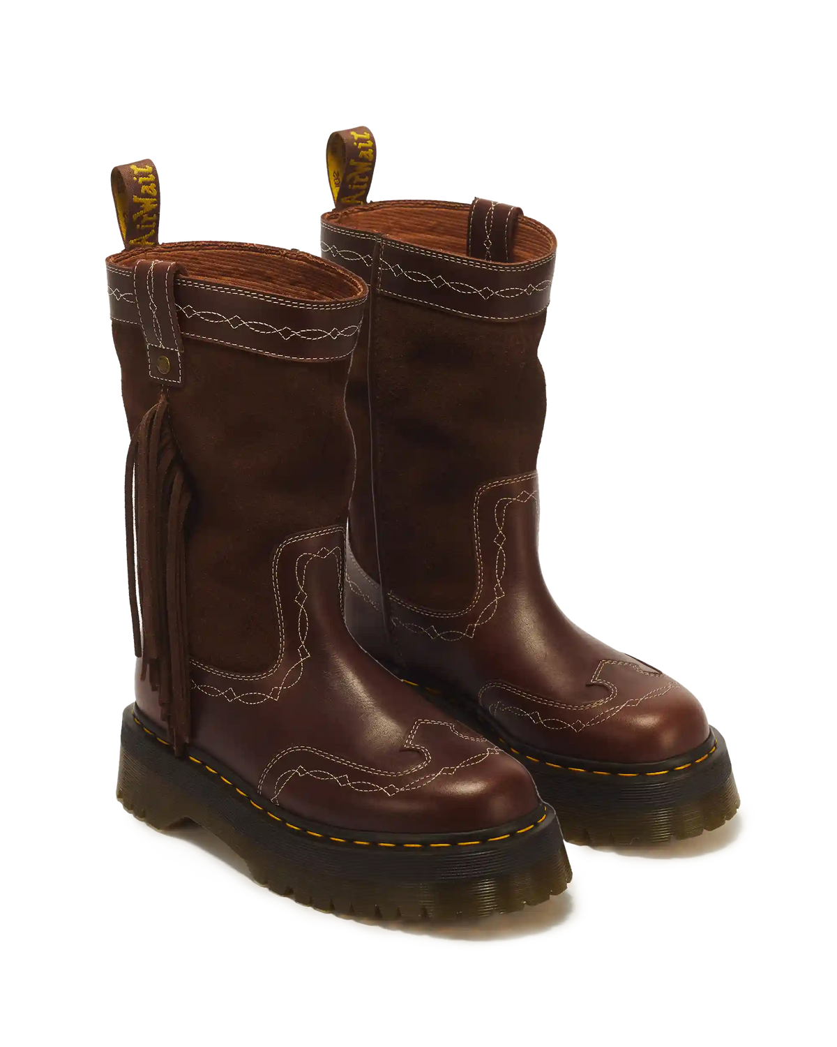 Desert Rodeo Quad Mid Leather & Suede Boots