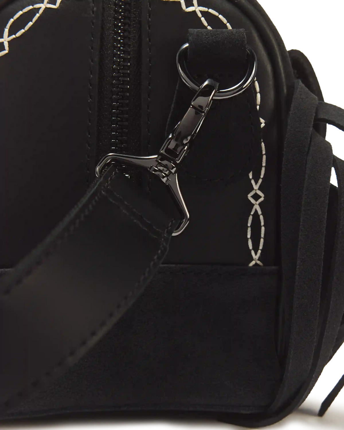 Top Handle Desert Rodeo Leather & Suede Bag