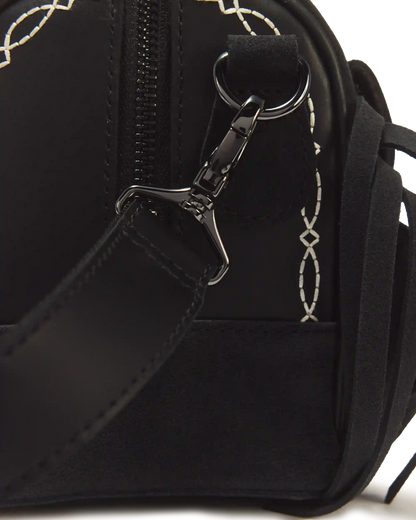 Top Handle Desert Rodeo Leather & Suede Bag