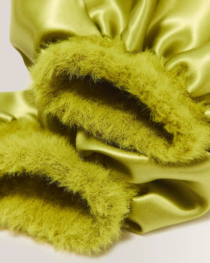 Satin Frill Fluffy Socks