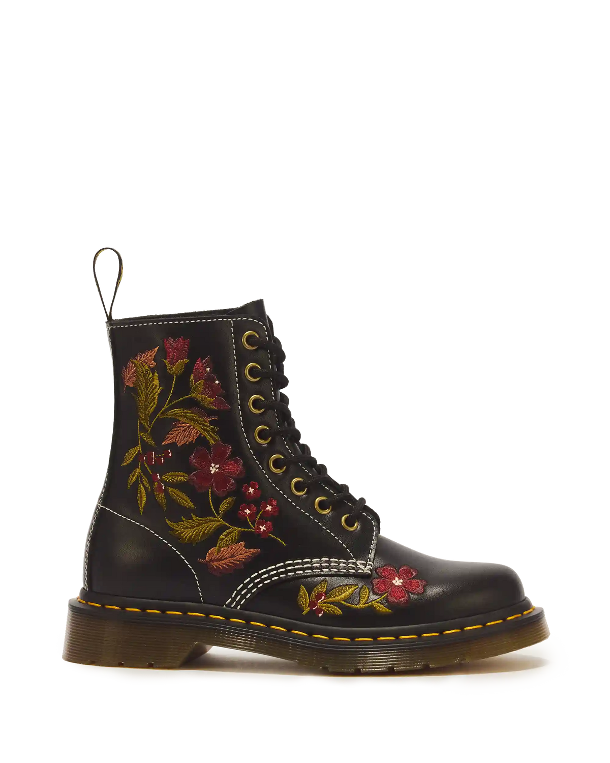 1460 Pascal Floral 8 Eye Wanama Leather Lace Up Boots