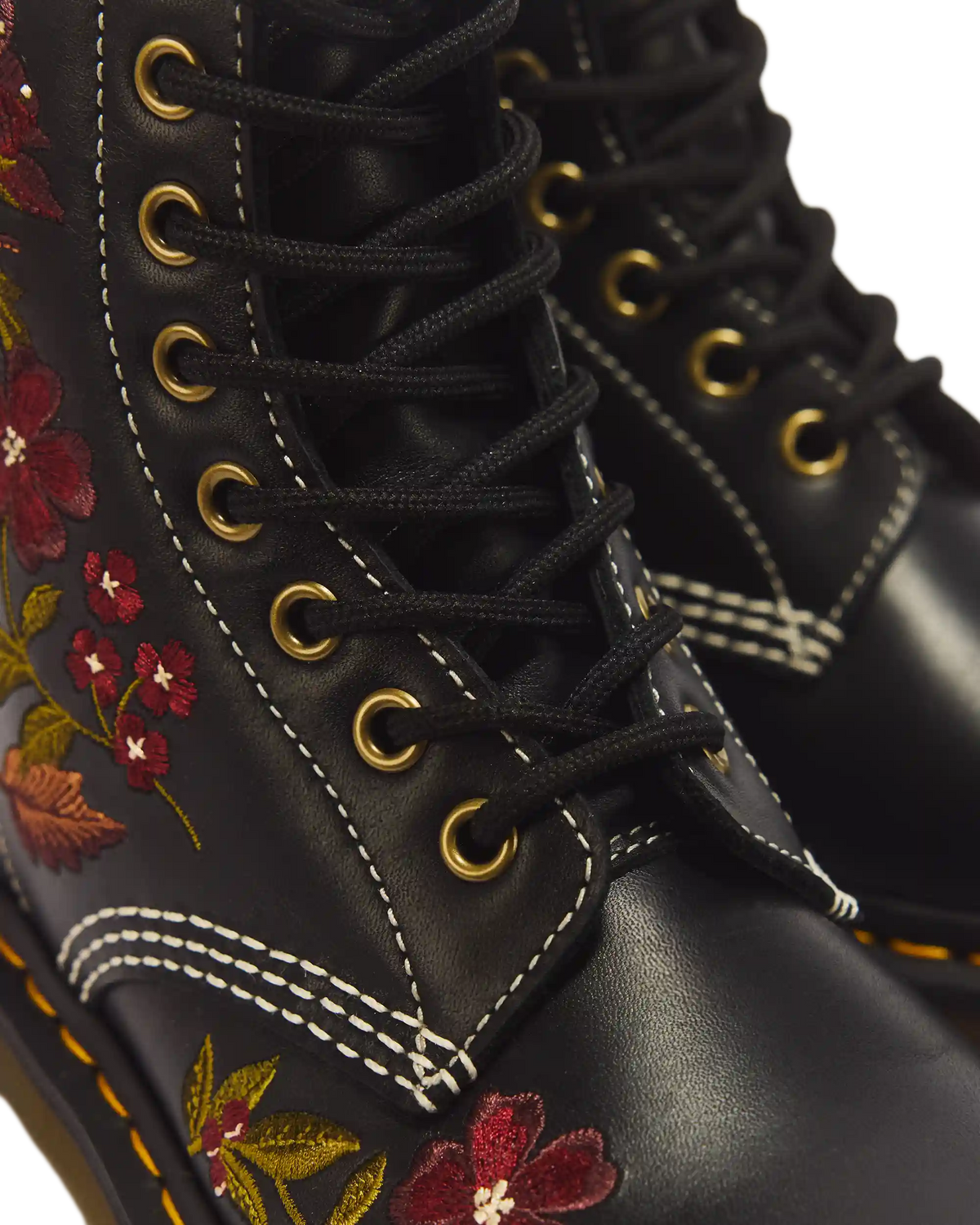 1460 Pascal Floral 8 Eye Wanama Leather Lace Up Boots