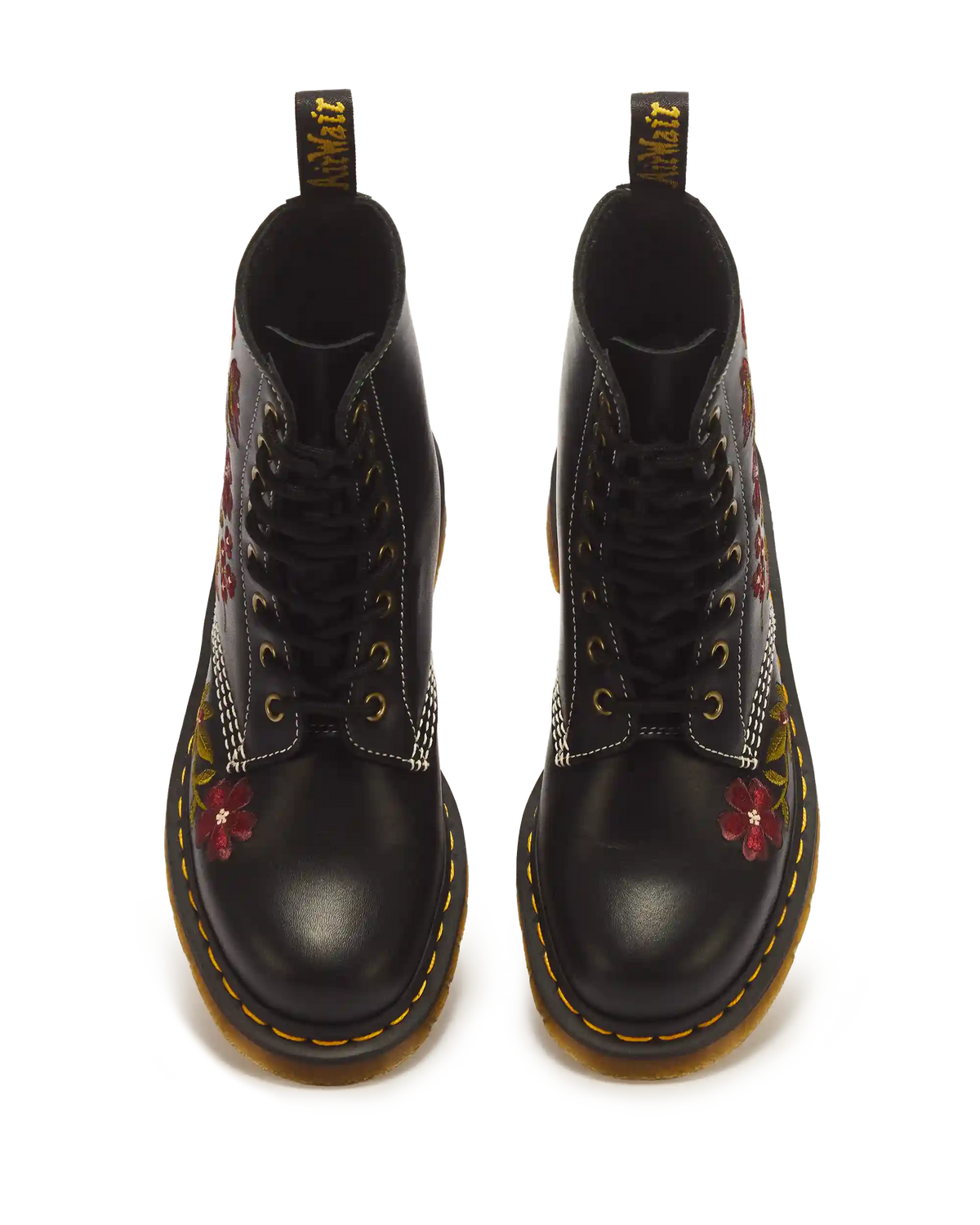 1460 Pascal Floral 8 Eye Wanama Leather Lace Up Boots