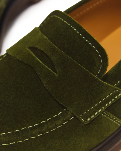 Delapre Penny Loafer Repello Calf Suede Mb