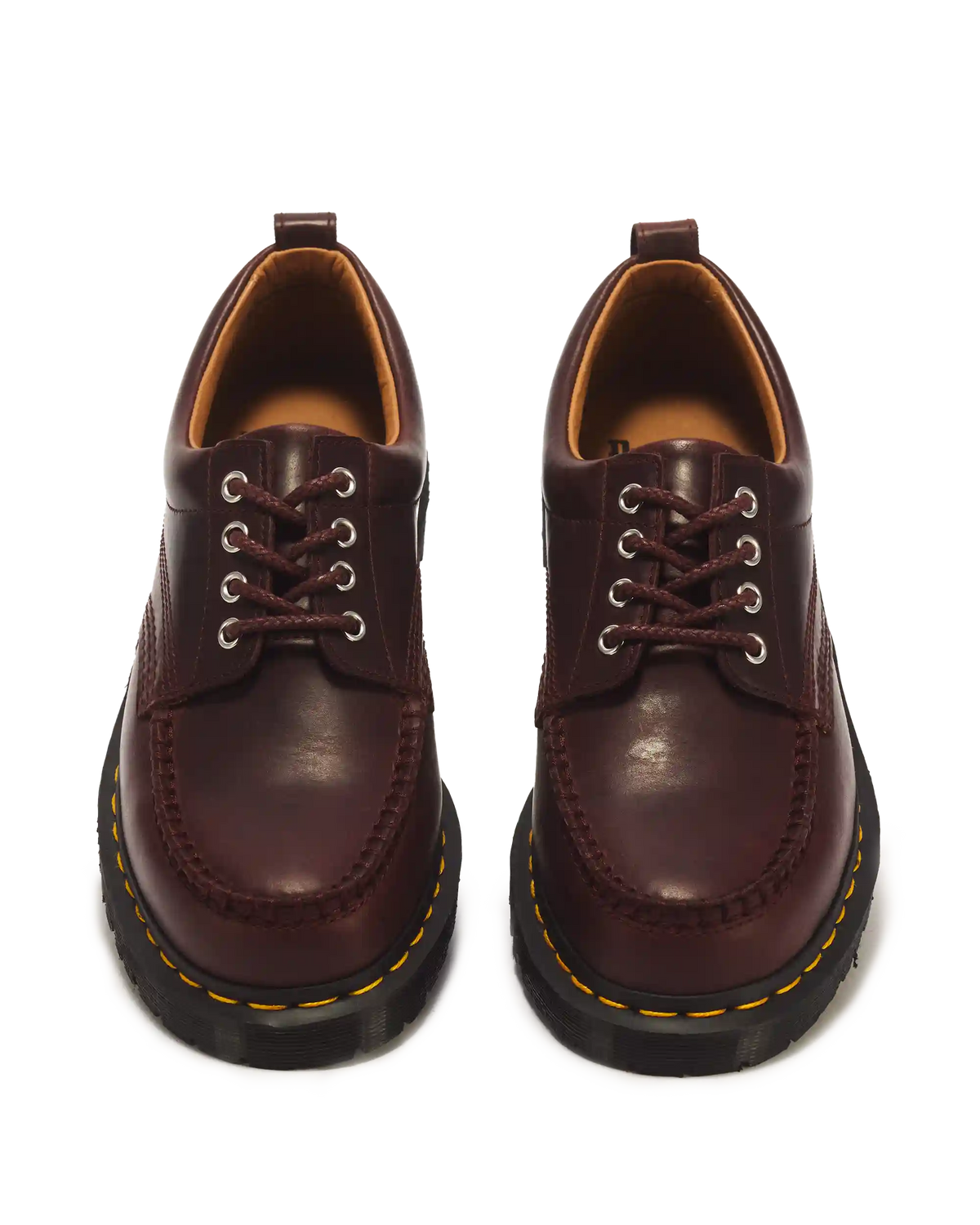 Lowell 4 Eye Mayhem Leather Moc Toe Shoes
