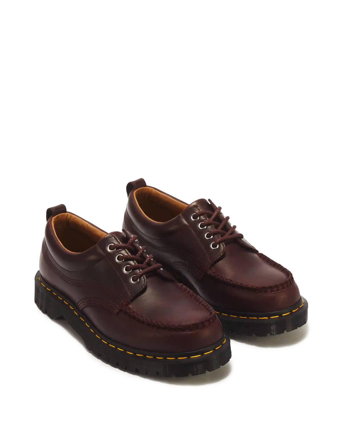 Lowell 4 Eye Mayhem Leather Moc Toe Shoes