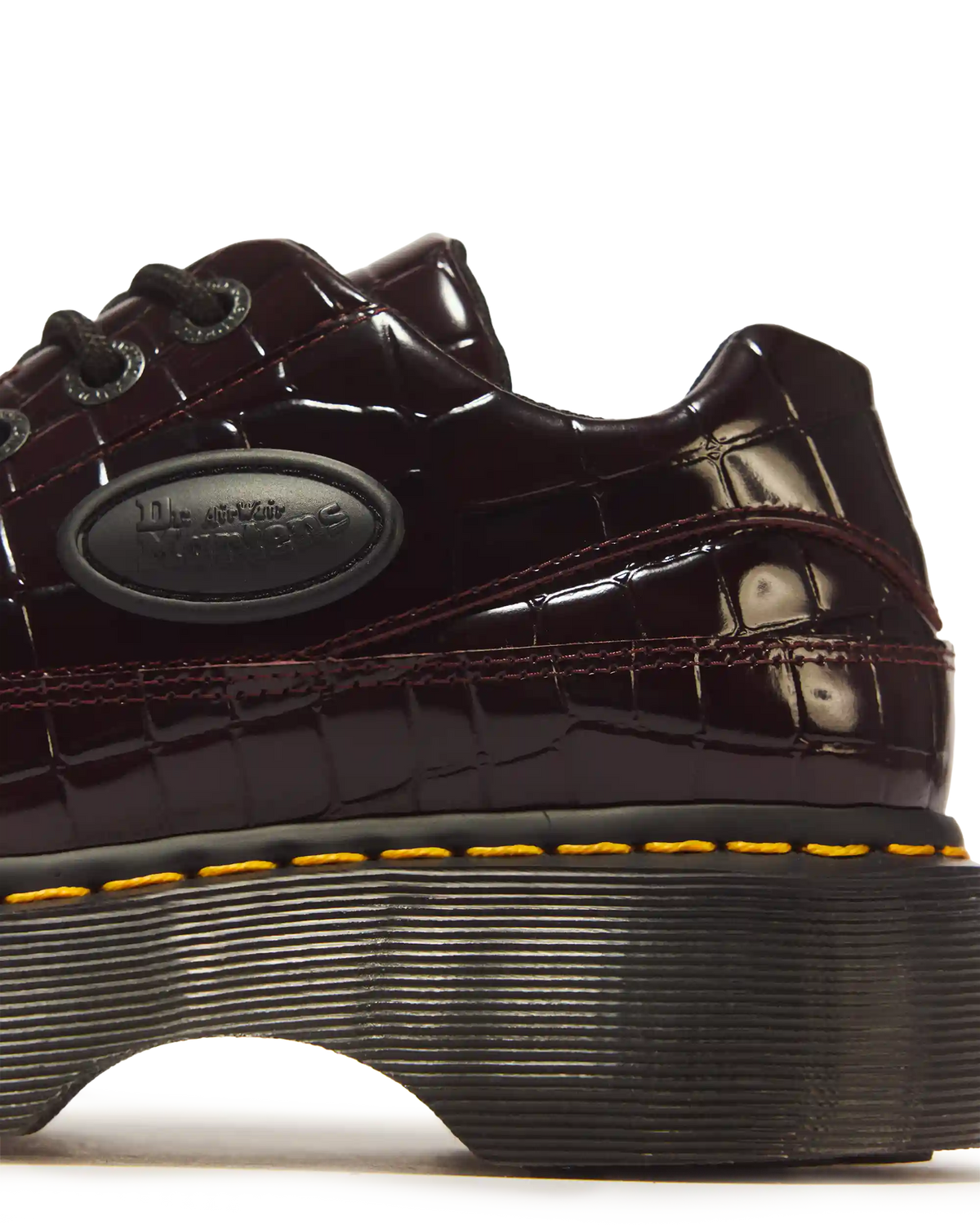 Buzz 5 Eye Croc Emboss Leather Shoes