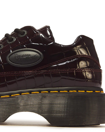 Buzz 5 Eye Croc Emboss Leather Shoes