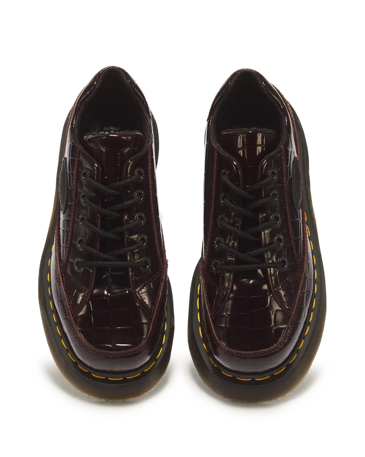 Buzz 5 Eye Croc Emboss Leather Shoes