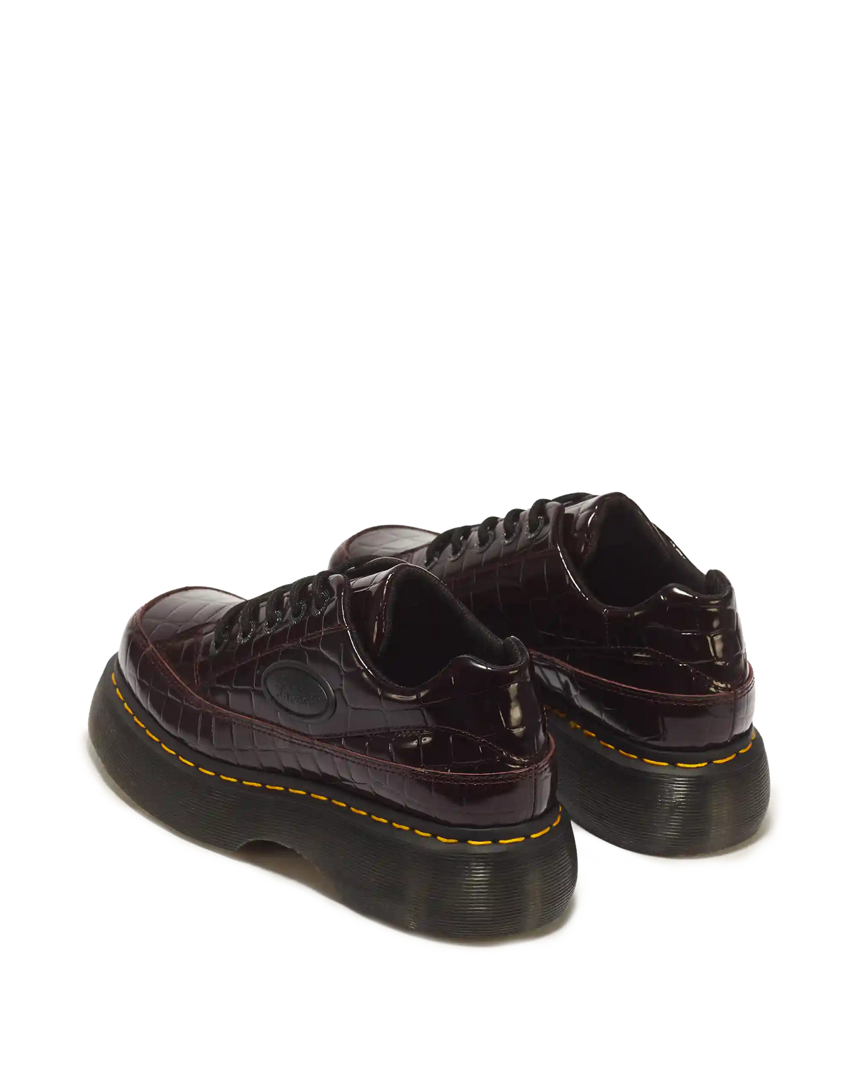 Buzz 5 Eye Croc Emboss Leather Shoes