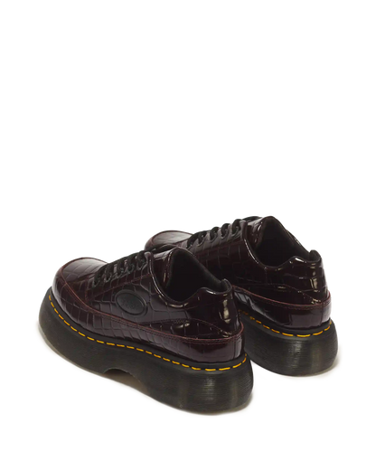 Buzz 5 Eye Croc Emboss Leather Shoes