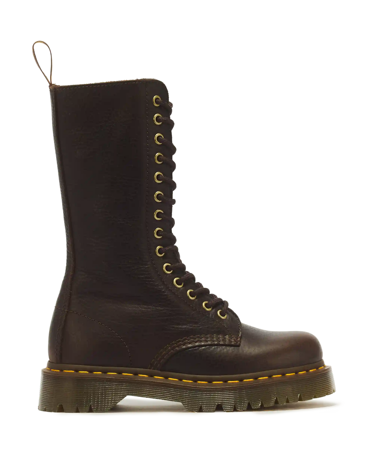 1B99 Bex 14 Eye Ambassador Leather Lace Up Boots