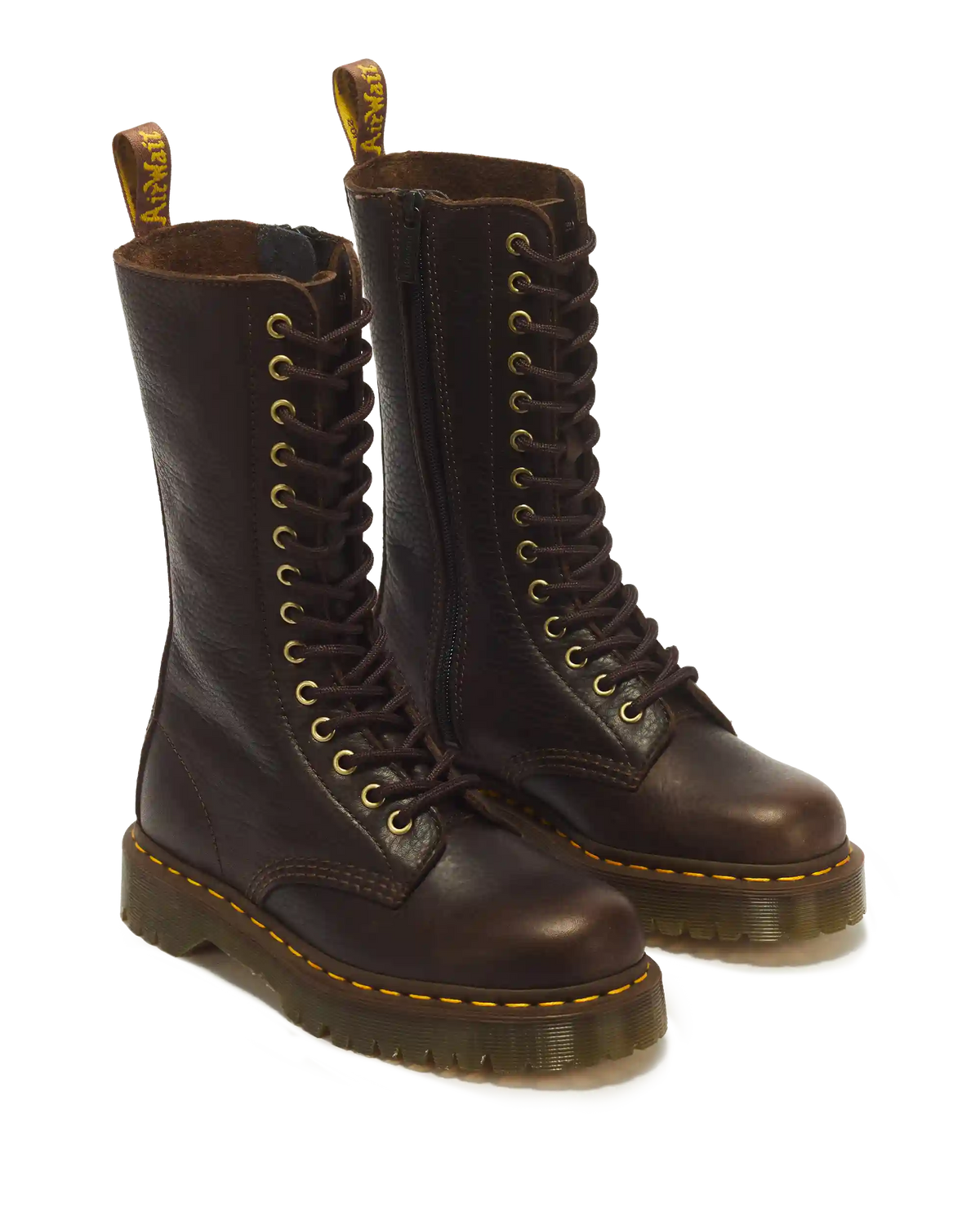 1B99 Bex 14 Eye Ambassador Leather Lace Up Boots