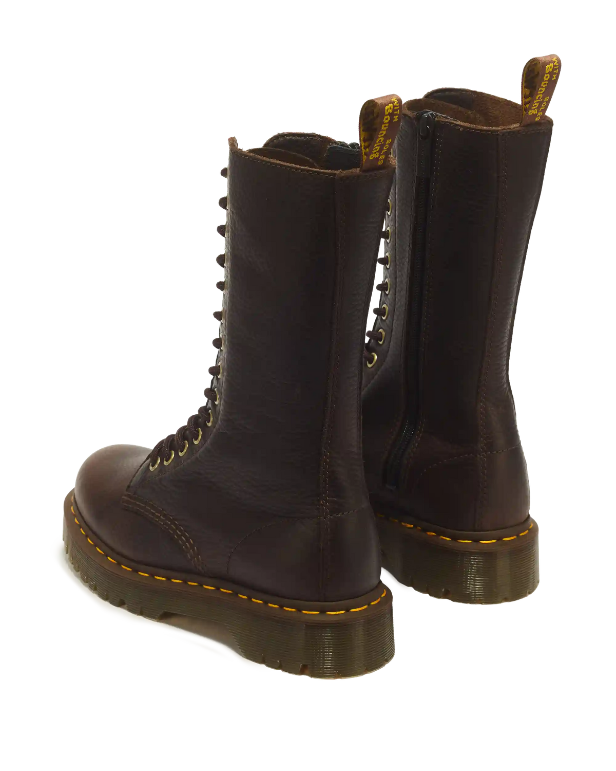 1B99 Bex 14 Eye Ambassador Leather Lace Up Boots