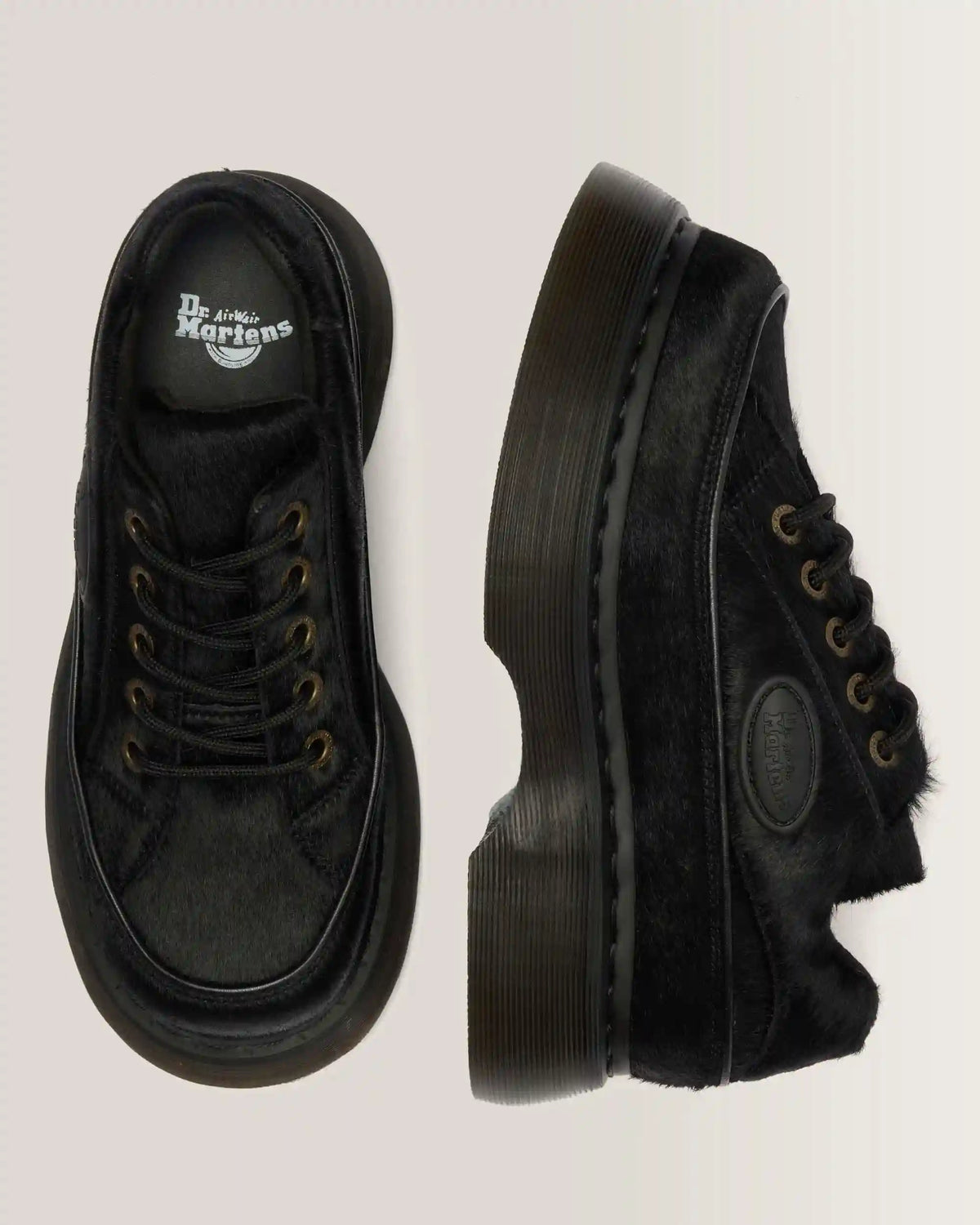 Buzz 5-Eye Hair On Leather Shoes