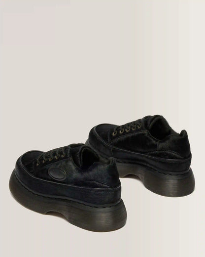 Buzz 5-Eye Hair On Leather Shoes