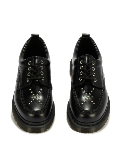Lowell Stud Analine Leather Moc Toe Shoes