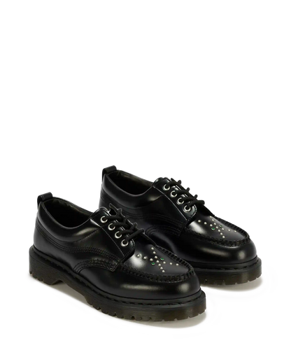 Lowell Stud Analine Leather Moc Toe Shoes