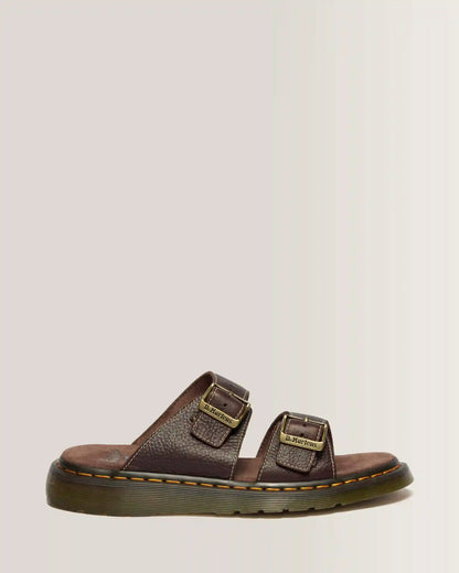Josef Slide Grizzly Leather Sandals