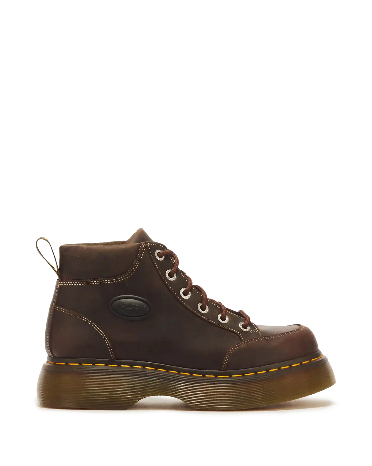 Buzz 6 Eye Crazy Horse Leather Lace Up Boots