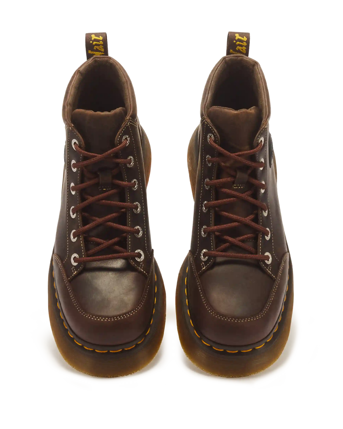 Buzz 6 Eye Crazy Horse Leather Lace Up Boots