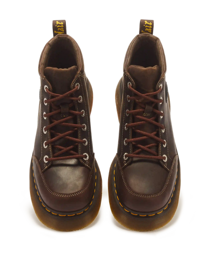 Buzz 6 Eye Crazy Horse Leather Lace Up Boots