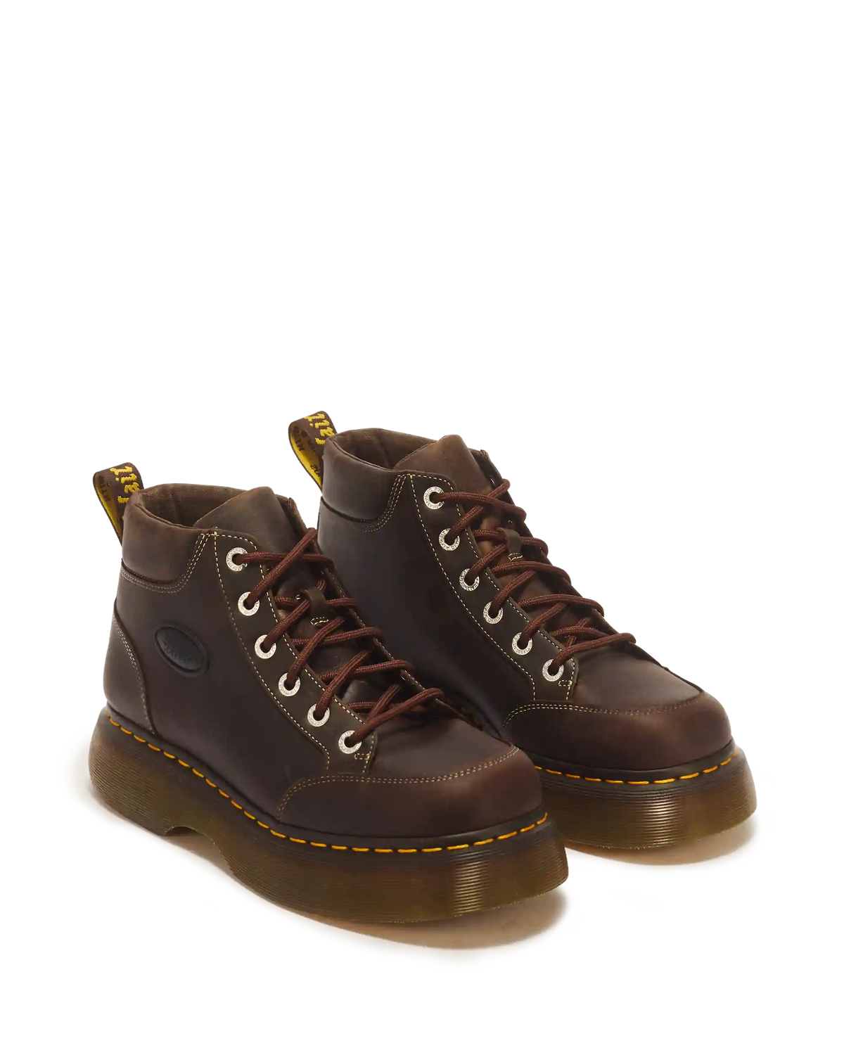 Buzz 6 Eye Crazy Horse Leather Lace Up Boots