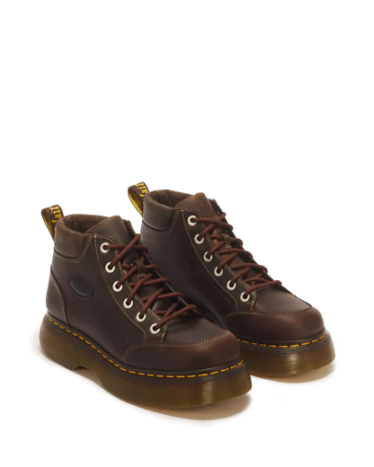 Buzz 6 Eye Crazy Horse Leather Lace Up Boots