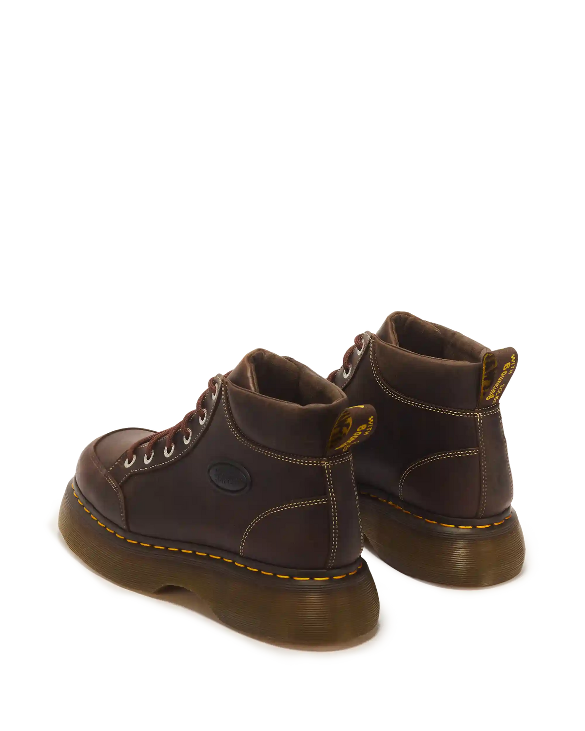 Buzz 6 Eye Crazy Horse Leather Lace Up Boots