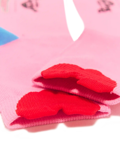 Jacquard Heart Powerpuff Girls Socks
