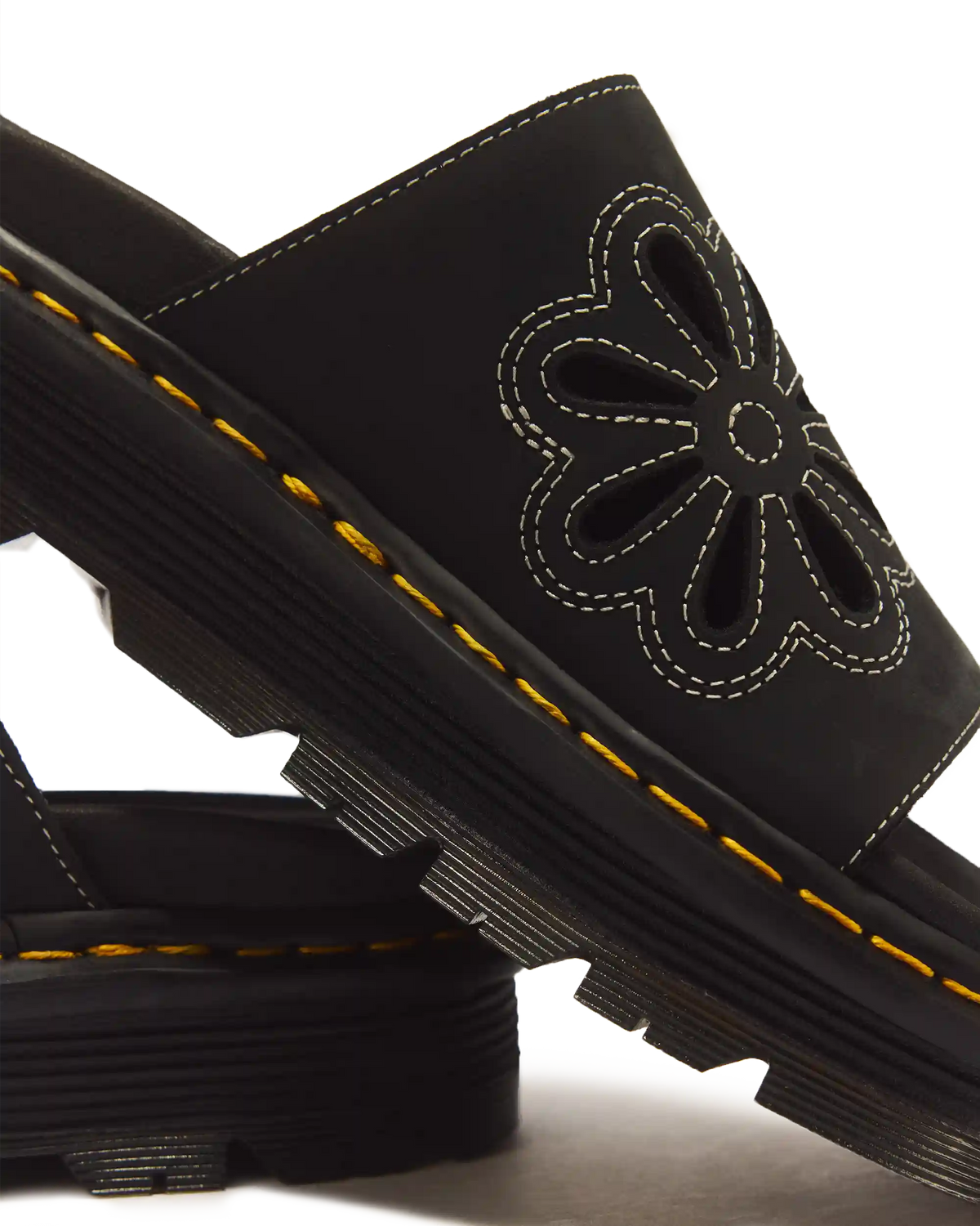Zebzag Wyoming Leather Slides