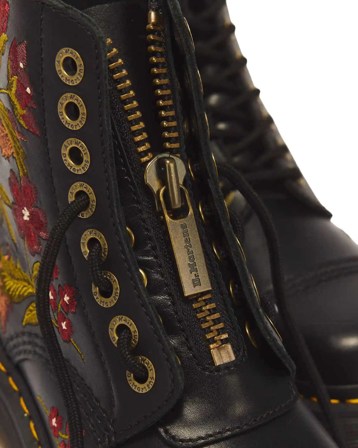 Sinclair Floral Wanama Leather Lace Up Boots