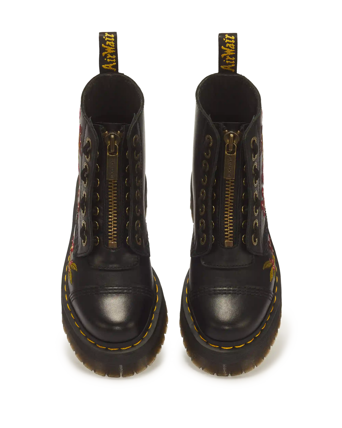 Sinclair Floral Wanama Leather Lace Up Boots