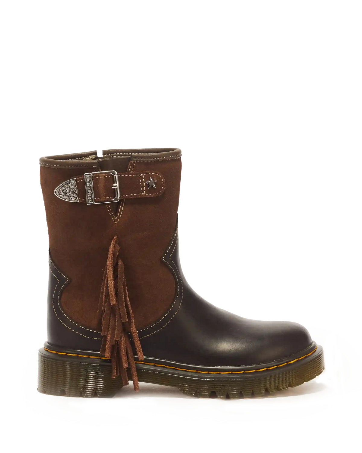 Genaya Desert Rodeo Junior Leather & Suede Rigger Boots