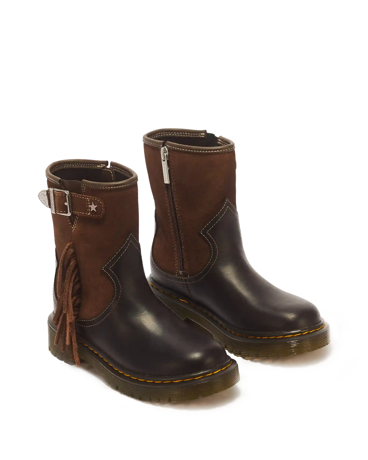 Genaya Desert Rodeo Junior Leather & Suede Rigger Boots