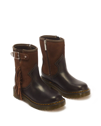 Genaya Desert Rodeo Junior Leather & Suede Rigger Boots