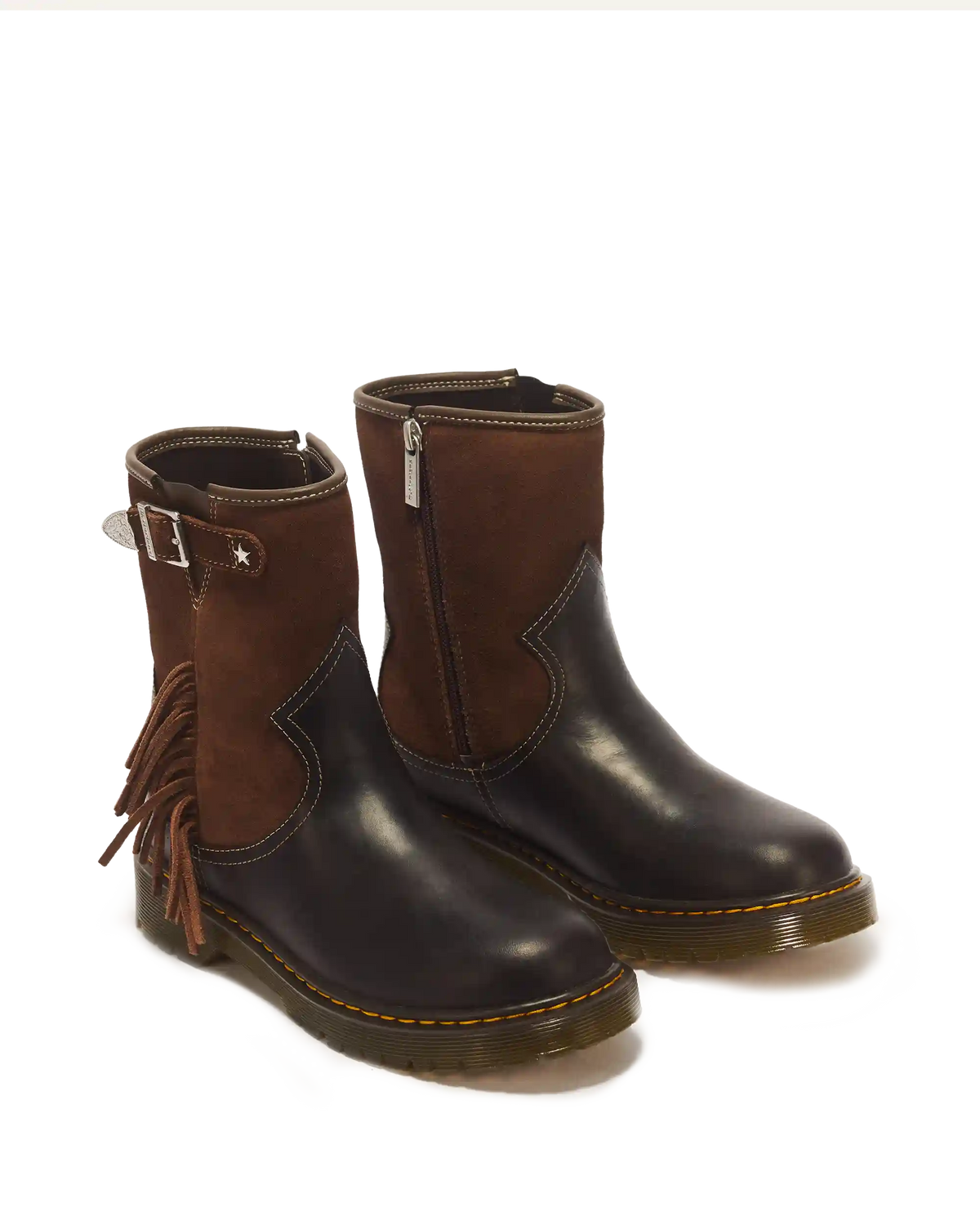 Genaya Desert Rodeo Y Leather & Suede Rigger Boots