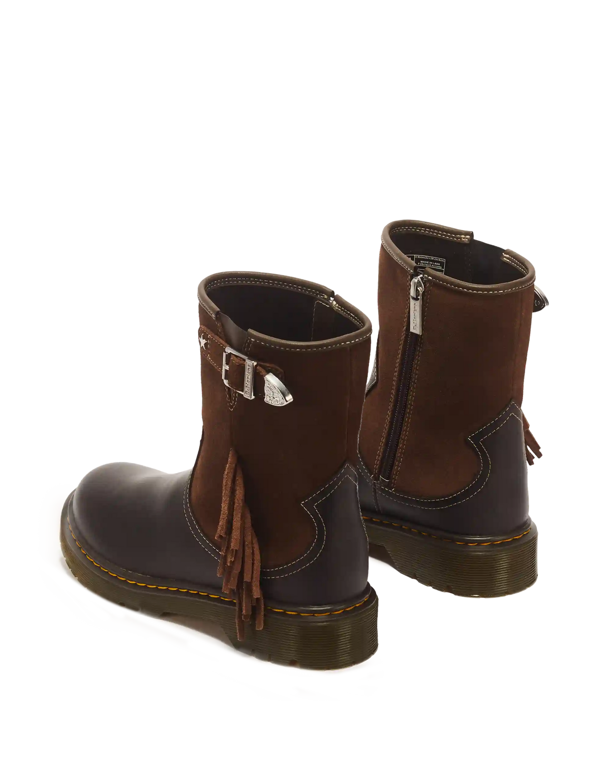 Genaya Desert Rodeo Y Leather & Suede Rigger Boots
