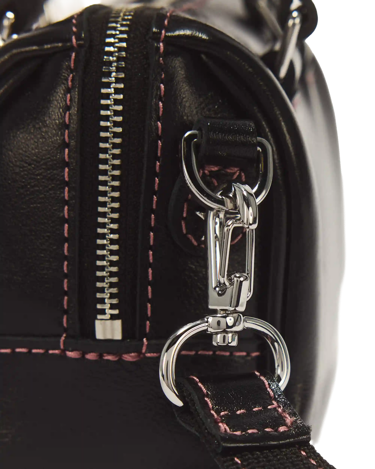 Mini Top Handle Milled Gloss Leather Bag
