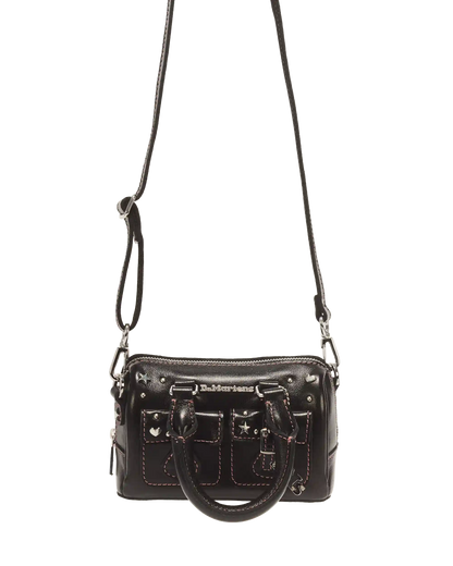 Mini Top Handle Milled Gloss Leather Bag