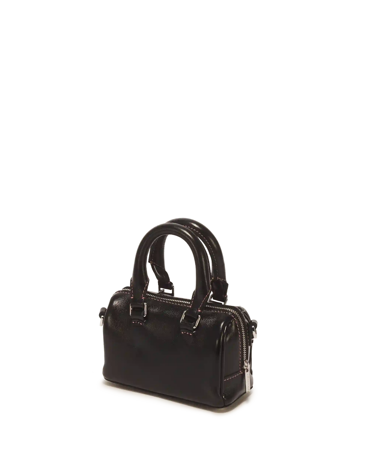 Mini Top Handle Milled Gloss Leather Bag