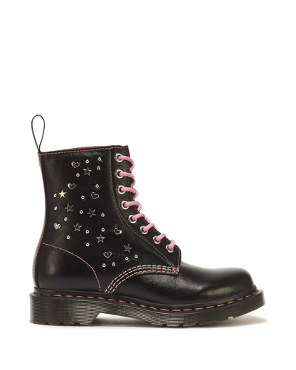 1460 Pascal Hearts & Stars Leather Lace Up Boots