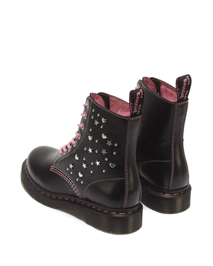 1460 Pascal Hearts & Stars Leather Lace Up Boots