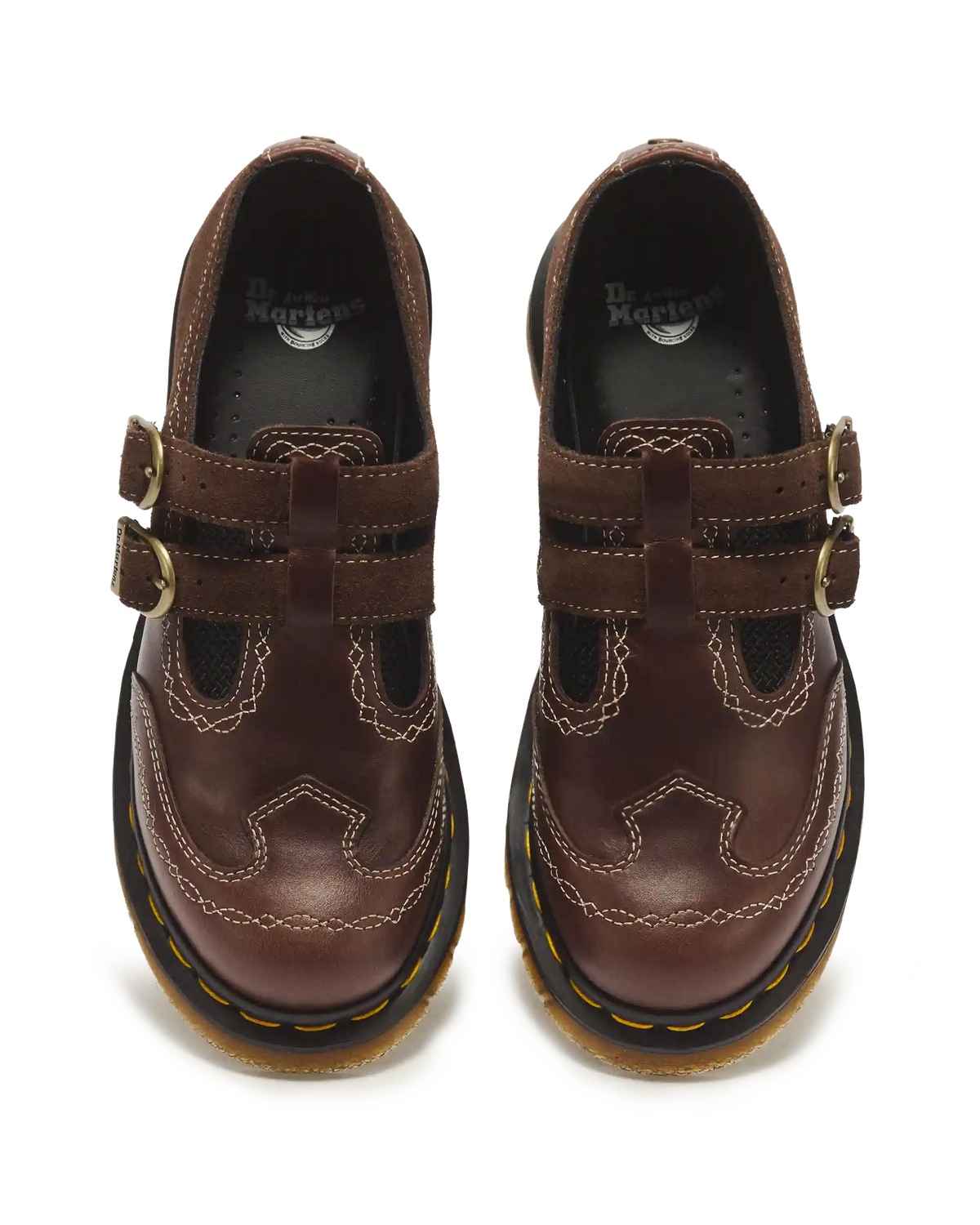 8065 Desert Rodeo Leather & Suede Mary Jane Shoes