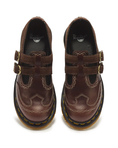 8065 Desert Rodeo Leather & Suede Mary Jane Shoes
