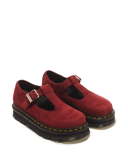 Zebzag Milled Nubuck Mary Jane Shoes