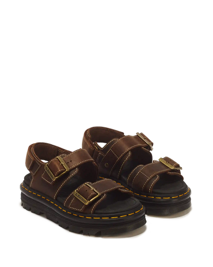Zebzag Crazy Horse Leather Sandals