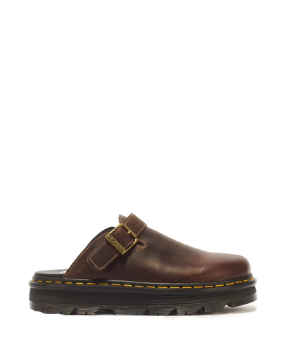 Zebzag Crazy Horse Leather Mules