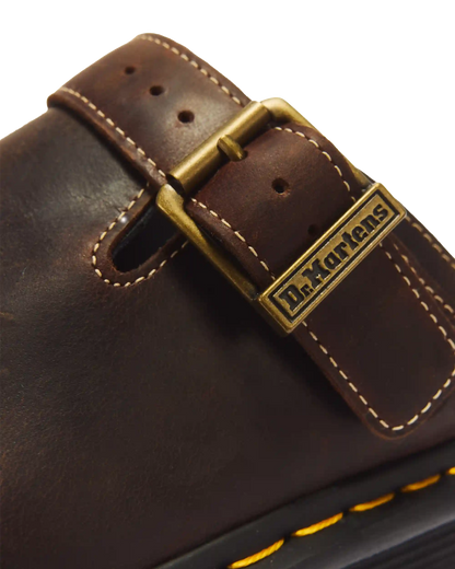 Zebzag Crazy Horse Leather Mules